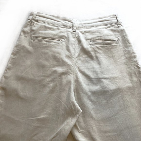 OAK + FORT Cream Wide Leg Pants - Picture 3 of 5